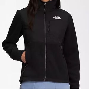 Womens black Denali the north face fleece jacket with hood